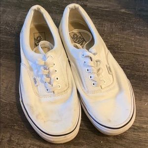 Men's white vans